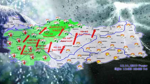 Meteoroloji’den ’kuvvetli’ rüzgar ve yağış uyarısı!