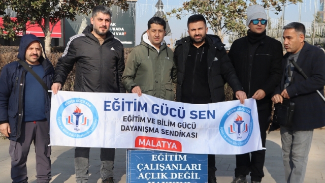 Malatya'da Eğitimciler Düşük Zam Oranına Tepki Verdi!